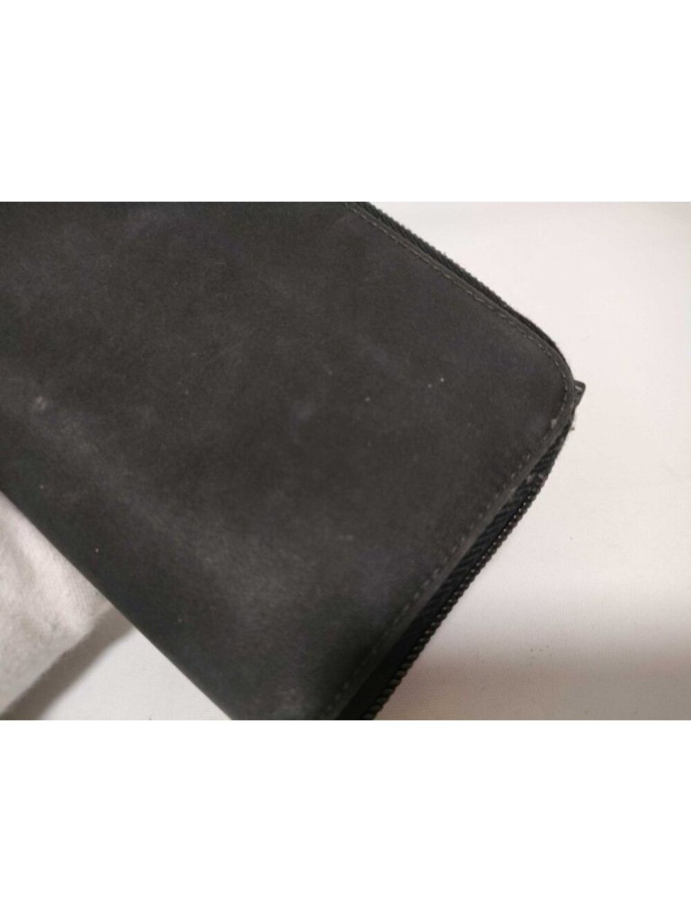Prada Wallet Triangle Logo Black Nylon Silver - Picture 4 of 10